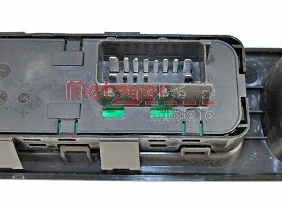Interrupteur, lève-vitre (Bouton de lève-vitre) METZGER ref. 0916410
